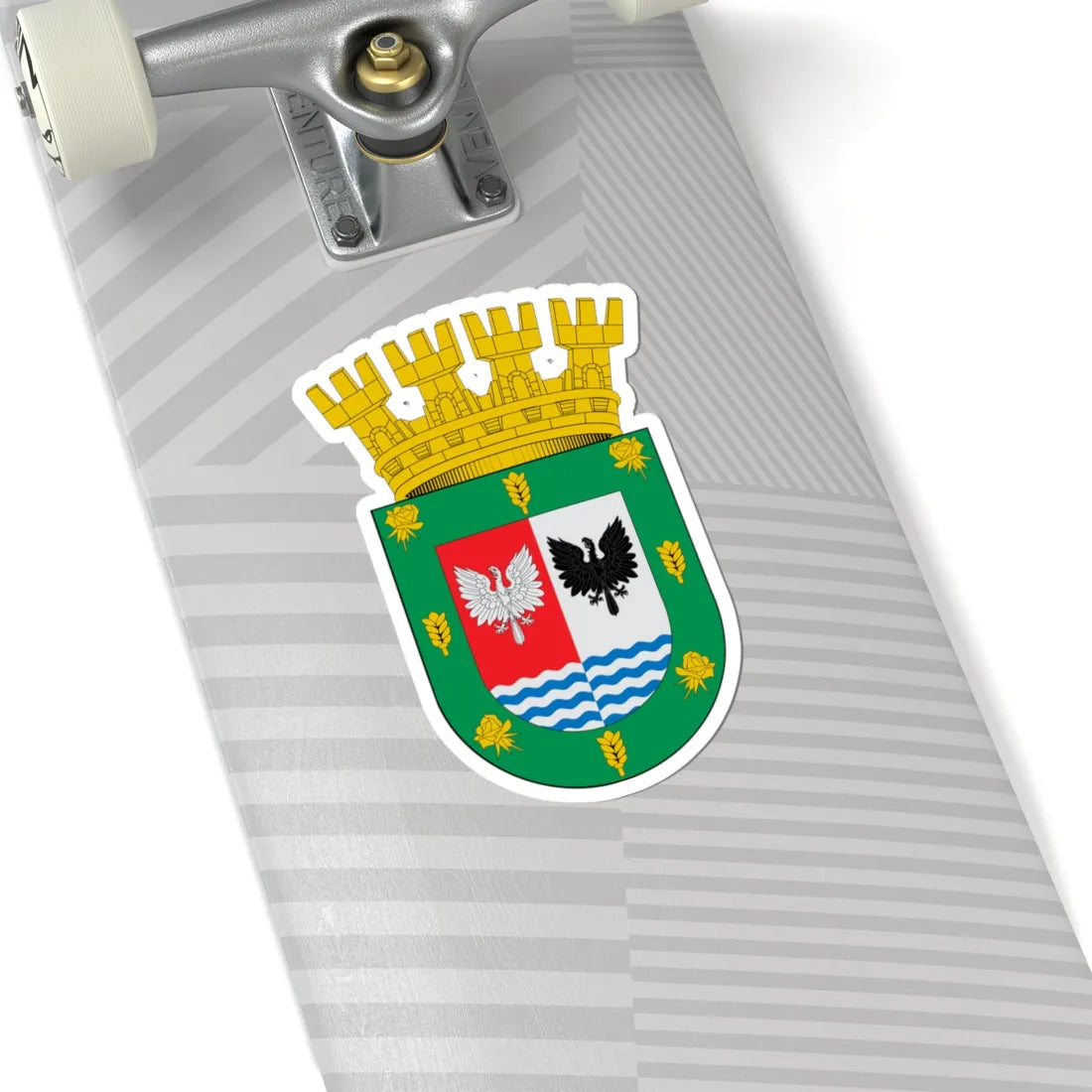 Escudo de Puerto Varas (Chile) (Coat of Arms) STICKER Vinyl Kiss-Cut Decal - The Sticker Space
