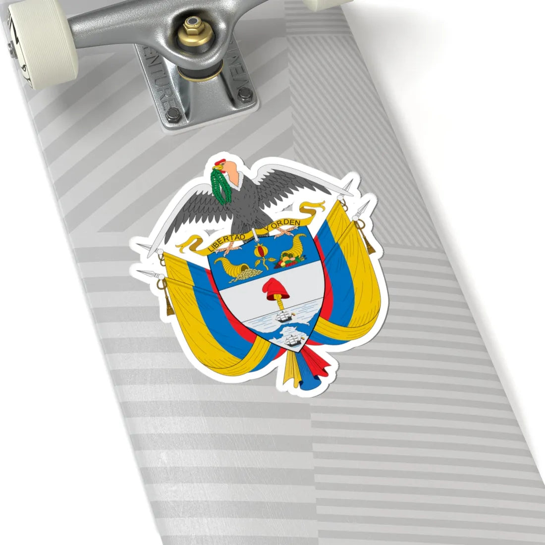 Escudo de Puerto Wilches (Colombia) (Coat of Arms) STICKER Vinyl Kiss-Cut Decal - The Sticker Space