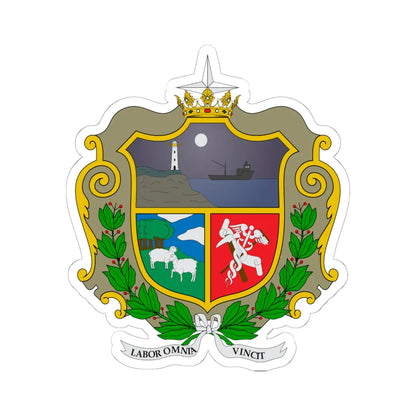 Escudo de Punta Arenas (Chile) (Coat of Arms) STICKER Vinyl Kiss-Cut Decal - The Sticker Space