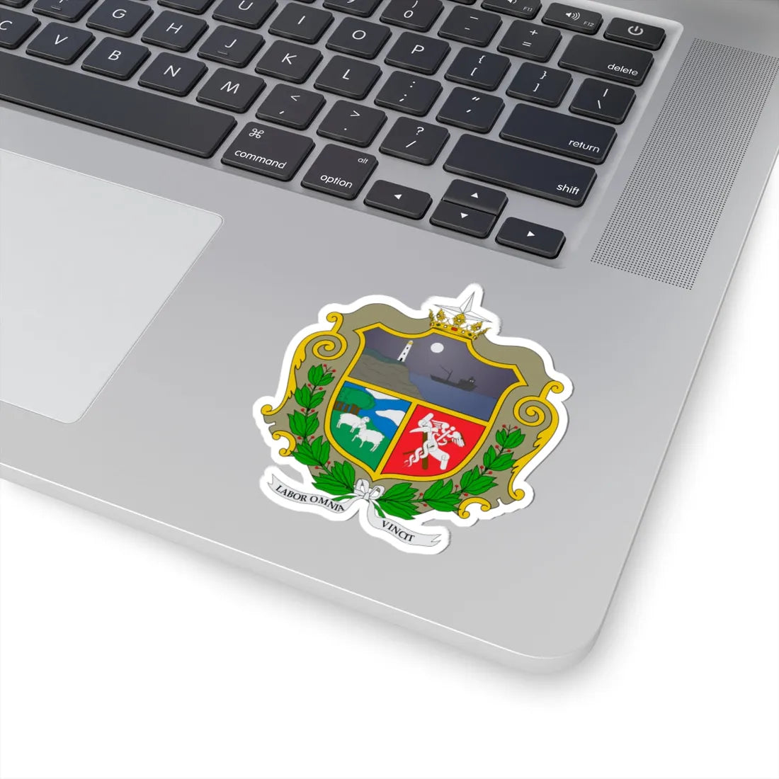 Escudo de Punta Arenas (Chile) (Coat of Arms) STICKER Vinyl Kiss-Cut Decal - The Sticker Space