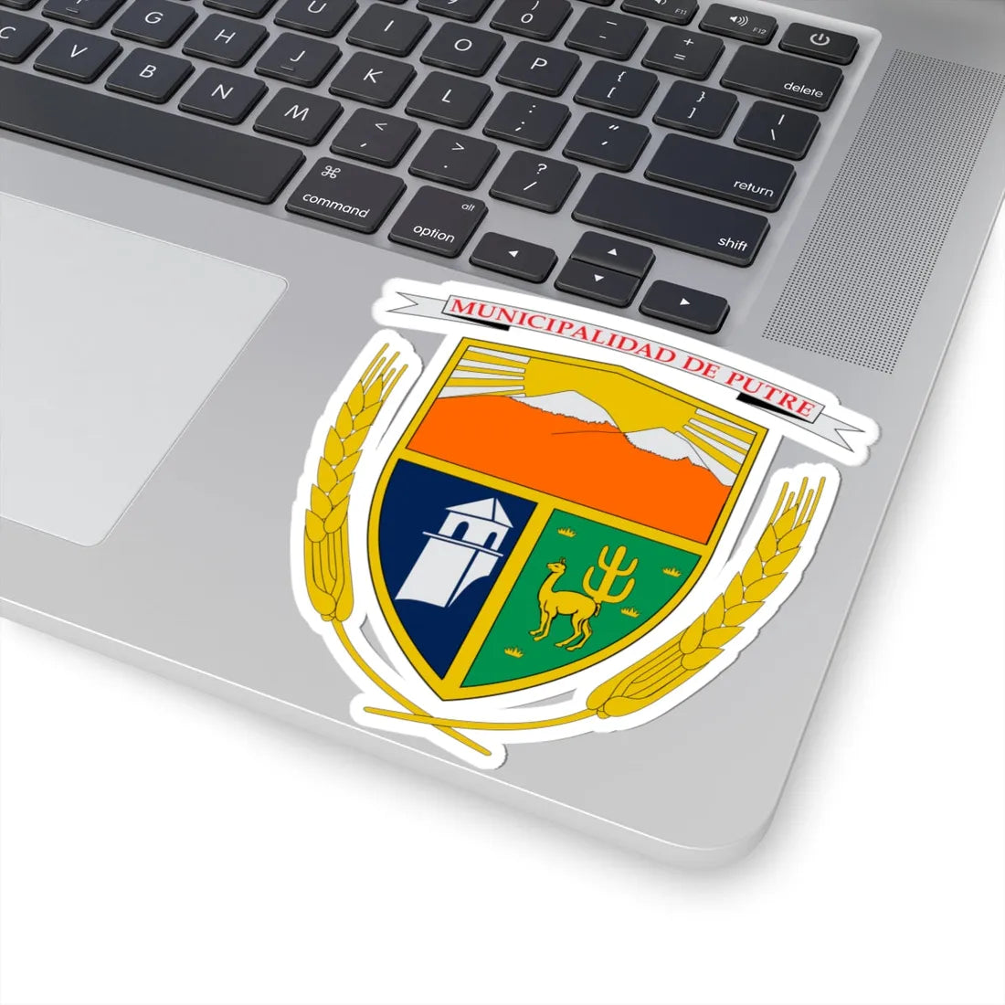 Escudo de Putre (Chile) (Coat of Arms) STICKER Vinyl Kiss-Cut Decal - The Sticker Space