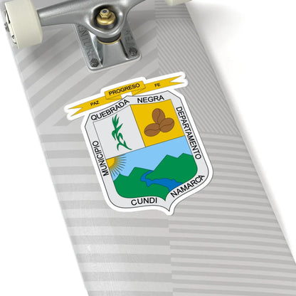 Escudo de Quebradanegra (Colombia) (Coat of Arms) STICKER Vinyl Kiss-Cut Decal - The Sticker Space