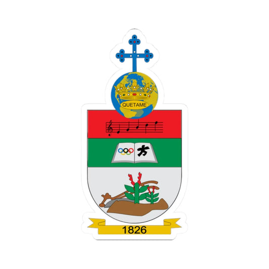 Escudo de Quetame (Colombia) (Coat of Arms) STICKER Vinyl Kiss-Cut Decal 2 Inch White - The Sticker Space