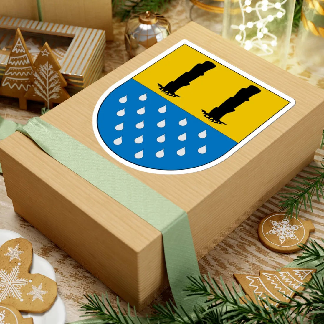 Escudo de Quilleco (Chile) (Coat of Arms) STICKER Vinyl Kiss-Cut Decal - The Sticker Space