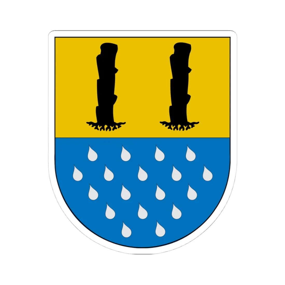 Escudo de Quilleco (Chile) (Coat of Arms) STICKER Vinyl Kiss-Cut Decal - The Sticker Space