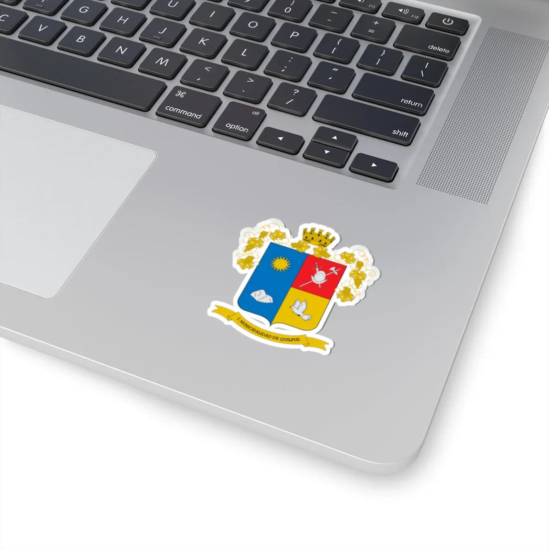 Escudo de Quilpué (Chile) (Coat of Arms) STICKER Vinyl Kiss-Cut Decal - The Sticker Space