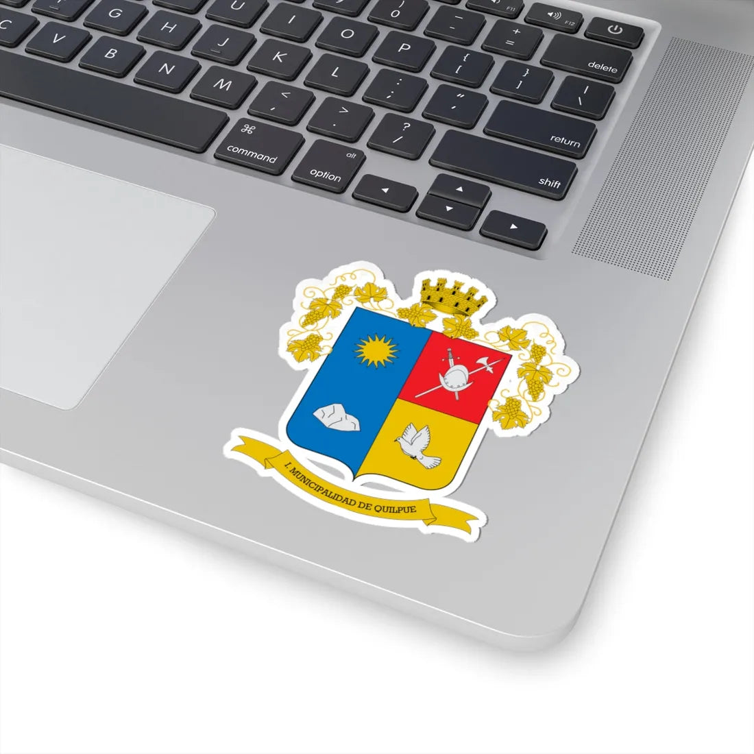 Escudo de Quilpué (Chile) (Coat of Arms) STICKER Vinyl Kiss-Cut Decal - The Sticker Space