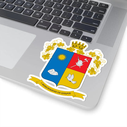 Escudo de Quilpué (Chile) (Coat of Arms) STICKER Vinyl Kiss-Cut Decal - The Sticker Space