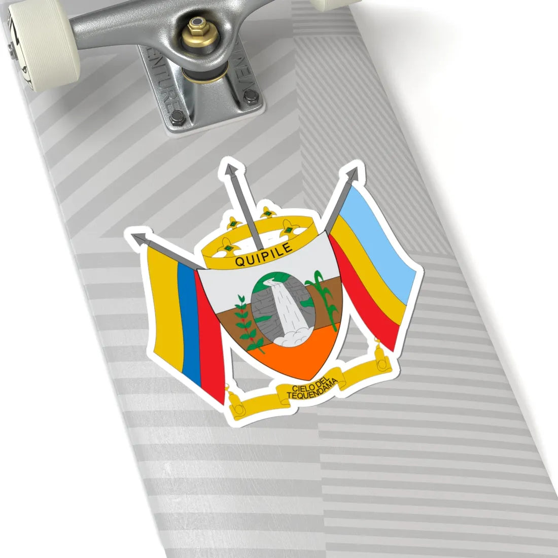 Escudo de Quipile (Colombia) (Coat of Arms) STICKER Vinyl Kiss-Cut Decal - The Sticker Space