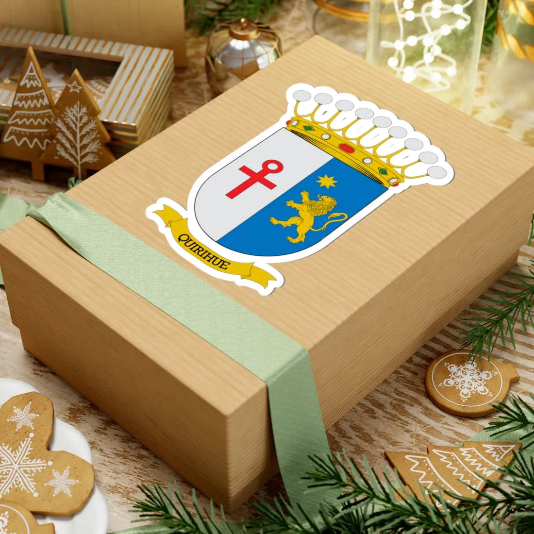 Escudo de Quirihue (Chile) (Coat of Arms) STICKER Vinyl Kiss-Cut Decal - The Sticker Space