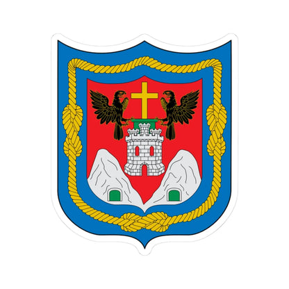 Escudo de Quito (Ecuador) (Coat of Arms) STICKER Vinyl Kiss-Cut Decal 3 Inch White - The Sticker Space