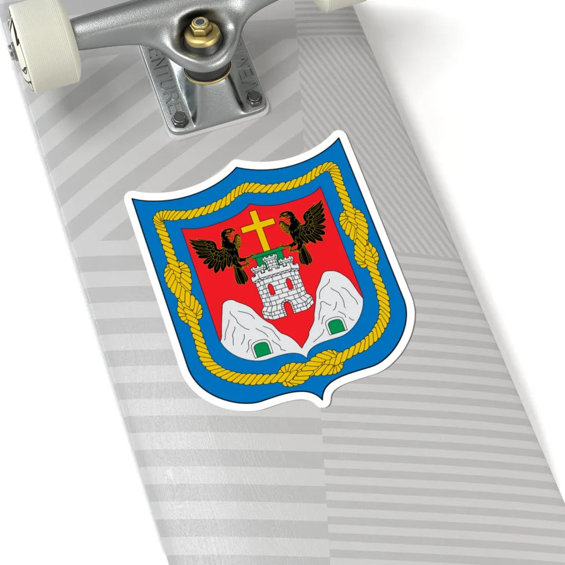 Escudo de Quito (Ecuador) (Coat of Arms) STICKER Vinyl Kiss-Cut Decal - The Sticker Space