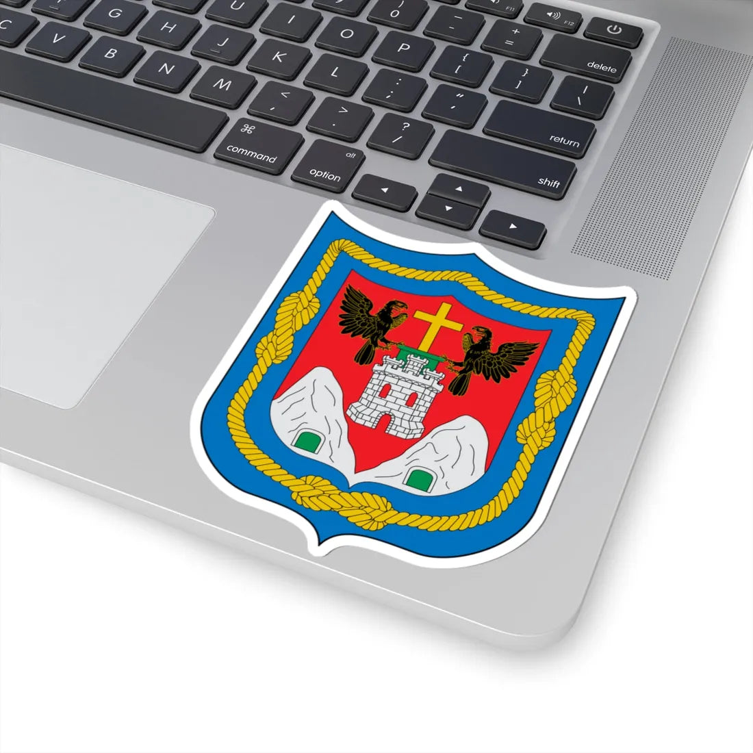 Escudo de Quito (Ecuador) (Coat of Arms) STICKER Vinyl Kiss-Cut Decal - The Sticker Space