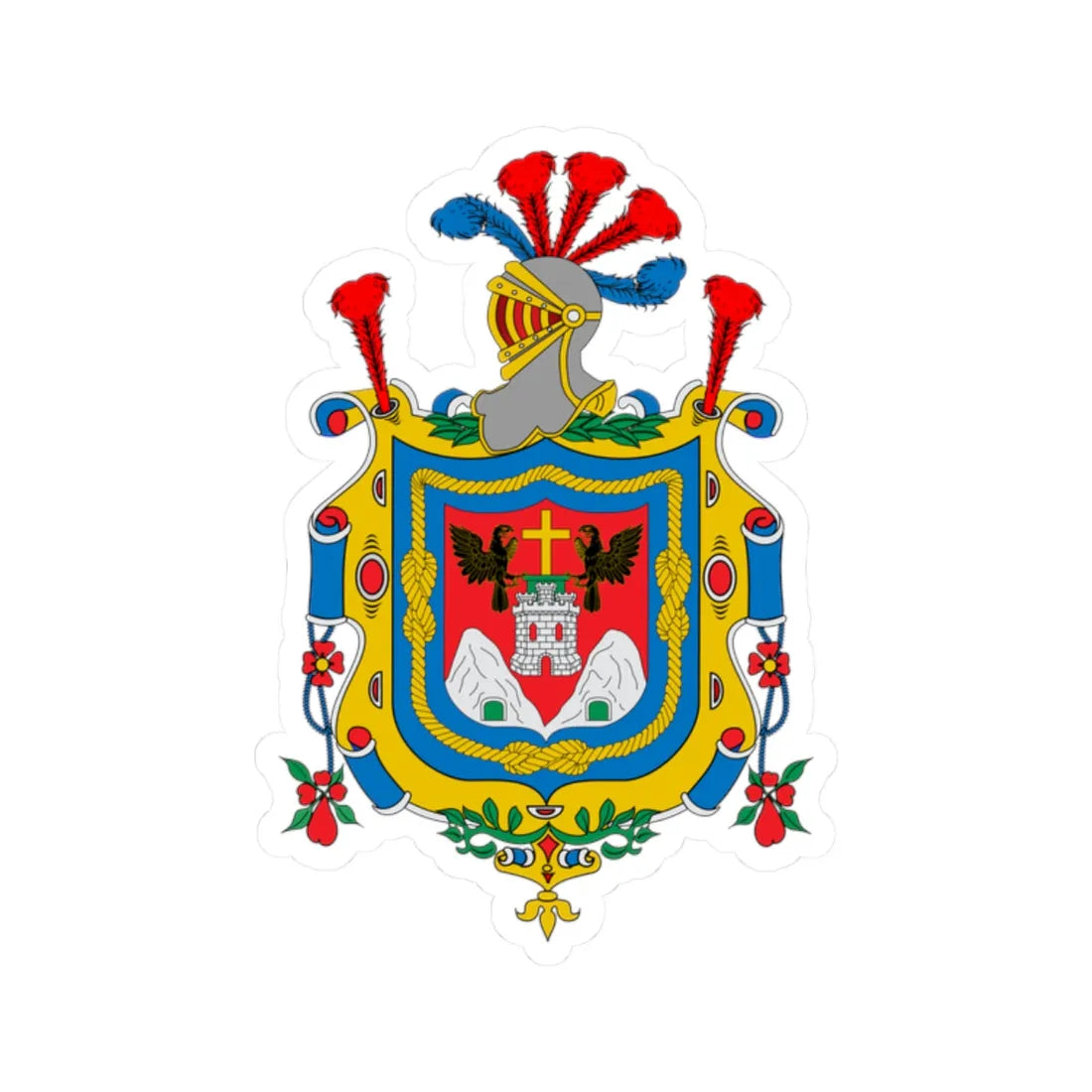 Escudo de Quito TVH (Ecuador) (Coat of Arms) STICKER Vinyl Kiss-Cut Decal - The Sticker Space