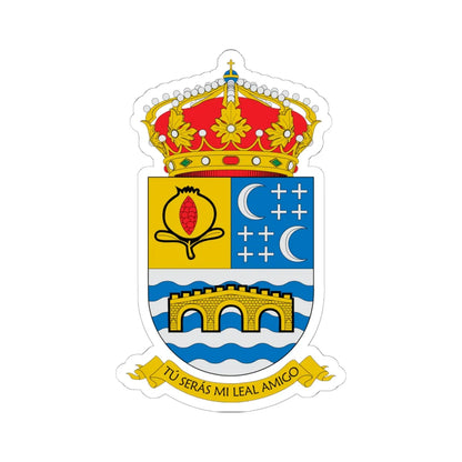 Escudo de Quéntar (Spain) (Coat of Arms) STICKER Vinyl Kiss-Cut Decal 6 Inch White - The Sticker Space