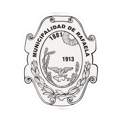 Escudo de Rafaela Santa Fe (Argentina) (Coat of Arms) STICKER Vinyl Kiss-Cut Decal 2 Inch White - The Sticker Space