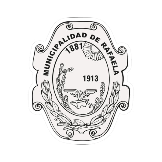 Escudo de Rafaela Santa Fe (Argentina) (Coat of Arms) STICKER Vinyl Kiss-Cut Decal 2 Inch White - The Sticker Space