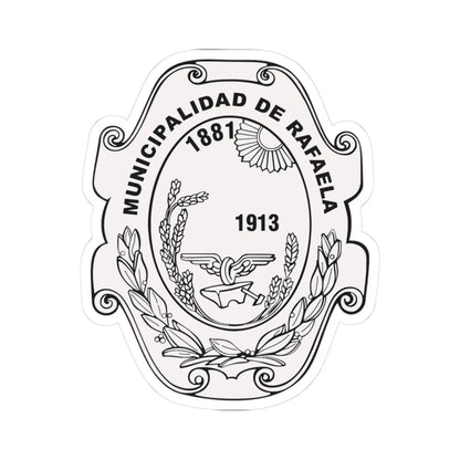 Escudo de Rafaela Santa Fe (Argentina) (Coat of Arms) STICKER Vinyl Kiss-Cut Decal 3 Inch White - The Sticker Space