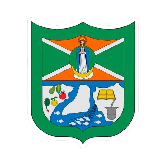 Escudo de Remolino Magdalena (Colombia) (Coat of Arms) STICKER Vinyl Kiss-Cut Decal 2 Inch White - The Sticker Space