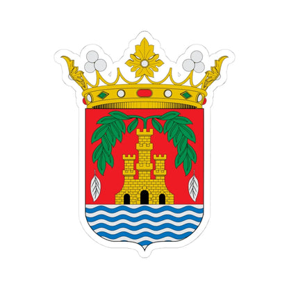 Escudo de Rentería Guipúzcoa (Spain) (Coat of Arms) STICKER Vinyl Kiss-Cut Decal 4 Inch White - The Sticker Space