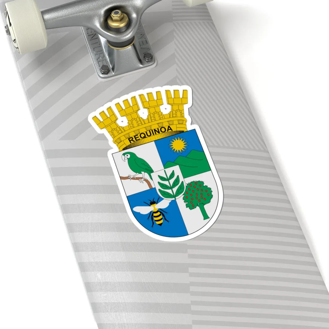Escudo de Requínoa (Chile) (Coat of Arms) STICKER Vinyl Kiss-Cut Decal - The Sticker Space