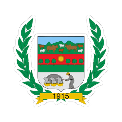 Escudo de Restrepo Meta (Colombia) (Coat of Arms) STICKER Vinyl Kiss-Cut Decal 6 Inch White - The Sticker Space