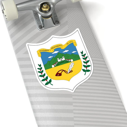 Escudo de Restrepo - Valle del Cauca (Colombia) (Coat of Arms) STICKER Vinyl Kiss-Cut Decal - The Sticker Space