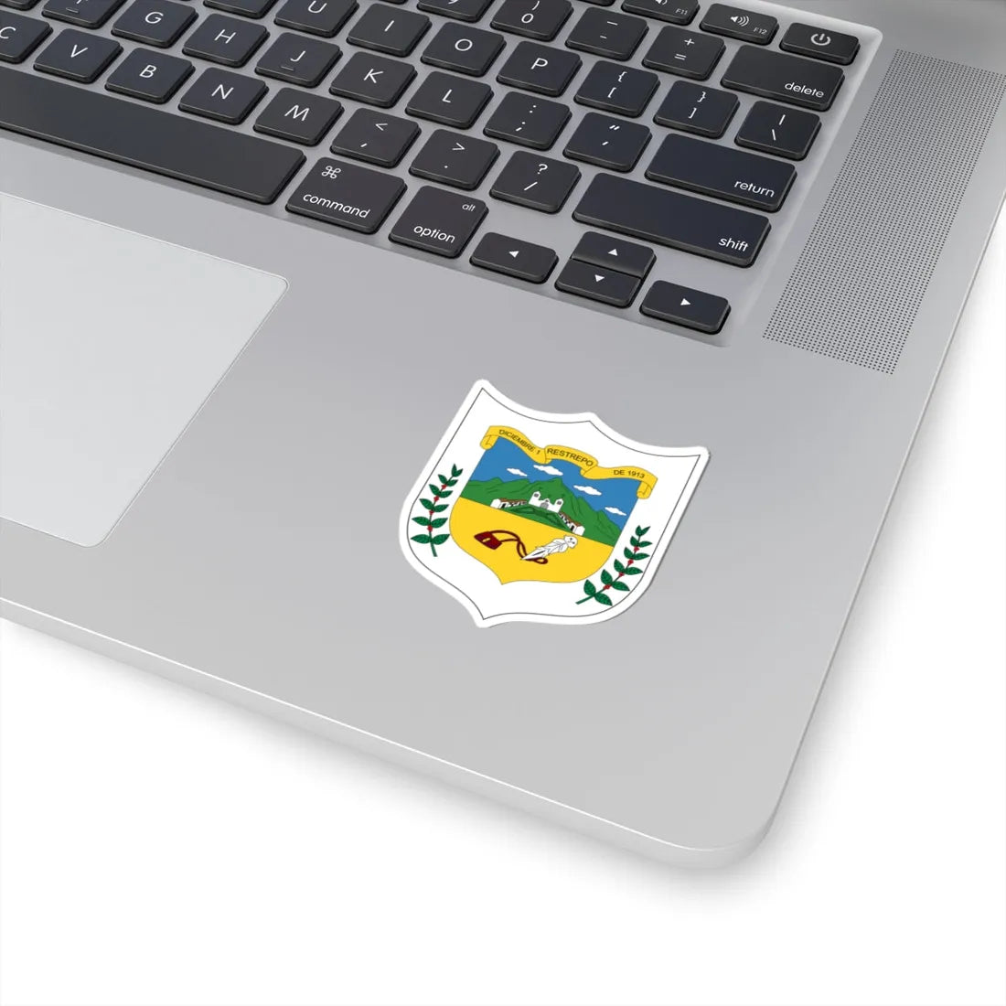 Escudo de Restrepo - Valle del Cauca (Colombia) (Coat of Arms) STICKER Vinyl Kiss-Cut Decal - The Sticker Space