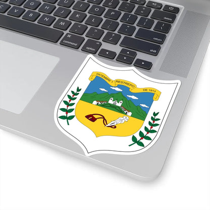 Escudo de Restrepo - Valle del Cauca (Colombia) (Coat of Arms) STICKER Vinyl Kiss-Cut Decal - The Sticker Space