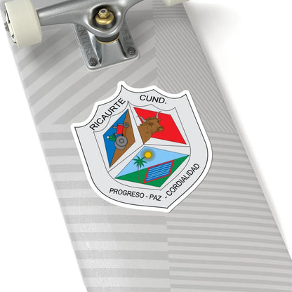 Escudo de Ricaurte Cundinamarca (Colombia) (Coat of Arms) STICKER Vinyl Kiss-Cut Decal - The Sticker Space