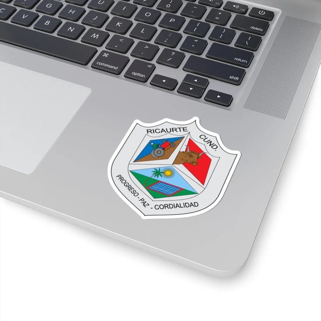 Escudo de Ricaurte Cundinamarca (Colombia) (Coat of Arms) STICKER Vinyl Kiss-Cut Decal - The Sticker Space