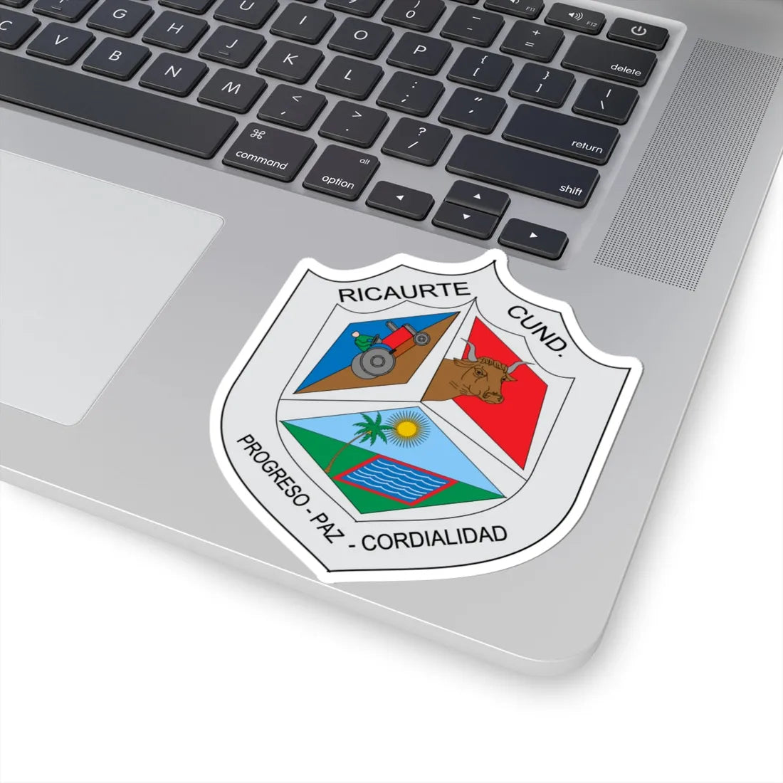 Escudo de Ricaurte Cundinamarca (Colombia) (Coat of Arms) STICKER Vinyl Kiss-Cut Decal - The Sticker Space