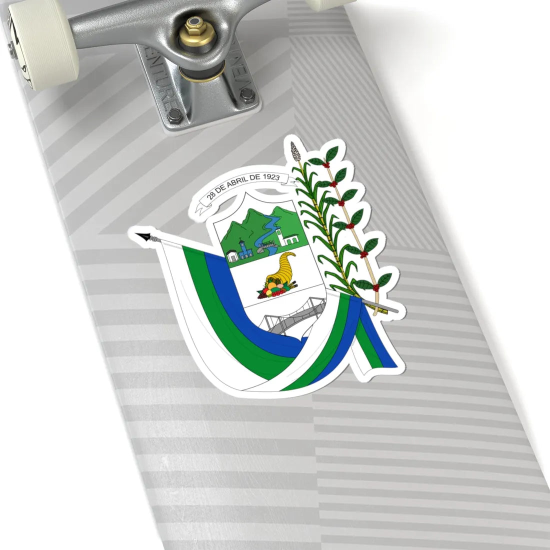 Escudo de Riofrío - Valle del Cauca (Colombia) (Coat of Arms) STICKER Vinyl Kiss-Cut Decal - The Sticker Space