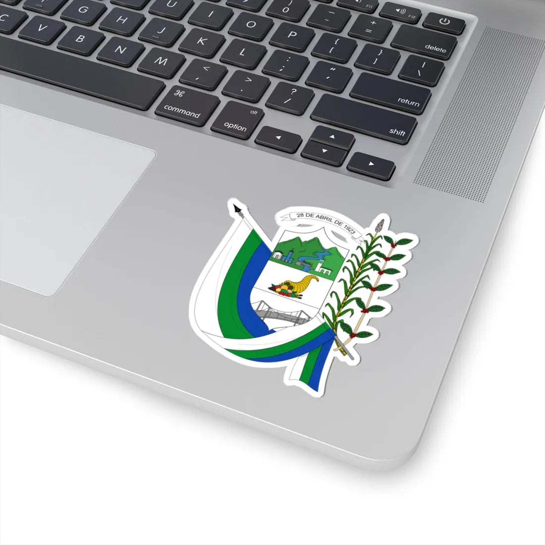 Escudo de Riofrío - Valle del Cauca (Colombia) (Coat of Arms) STICKER Vinyl Kiss-Cut Decal - The Sticker Space
