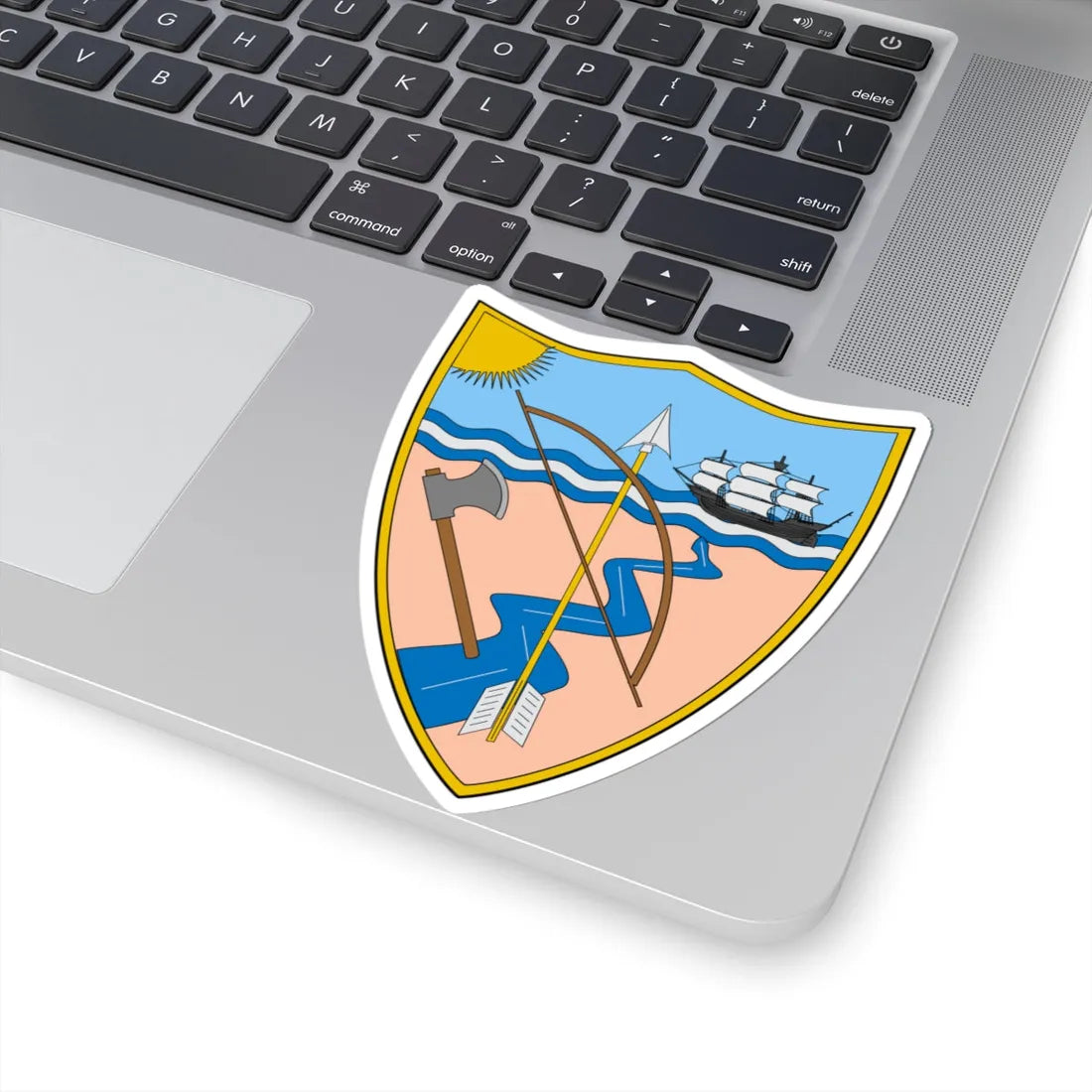 Escudo de Riohacha (Colombia) (Coat of Arms) STICKER Vinyl Kiss-Cut Decal - The Sticker Space