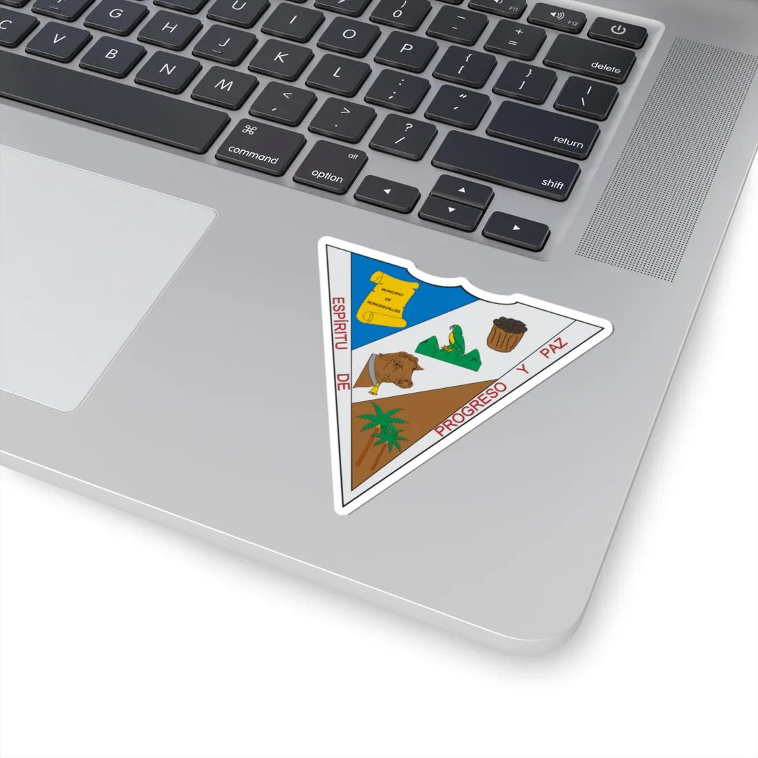 Escudo de Roncesvalles Tolima (Colombia) (Coat of Arms) STICKER Vinyl Kiss-Cut Decal - The Sticker Space