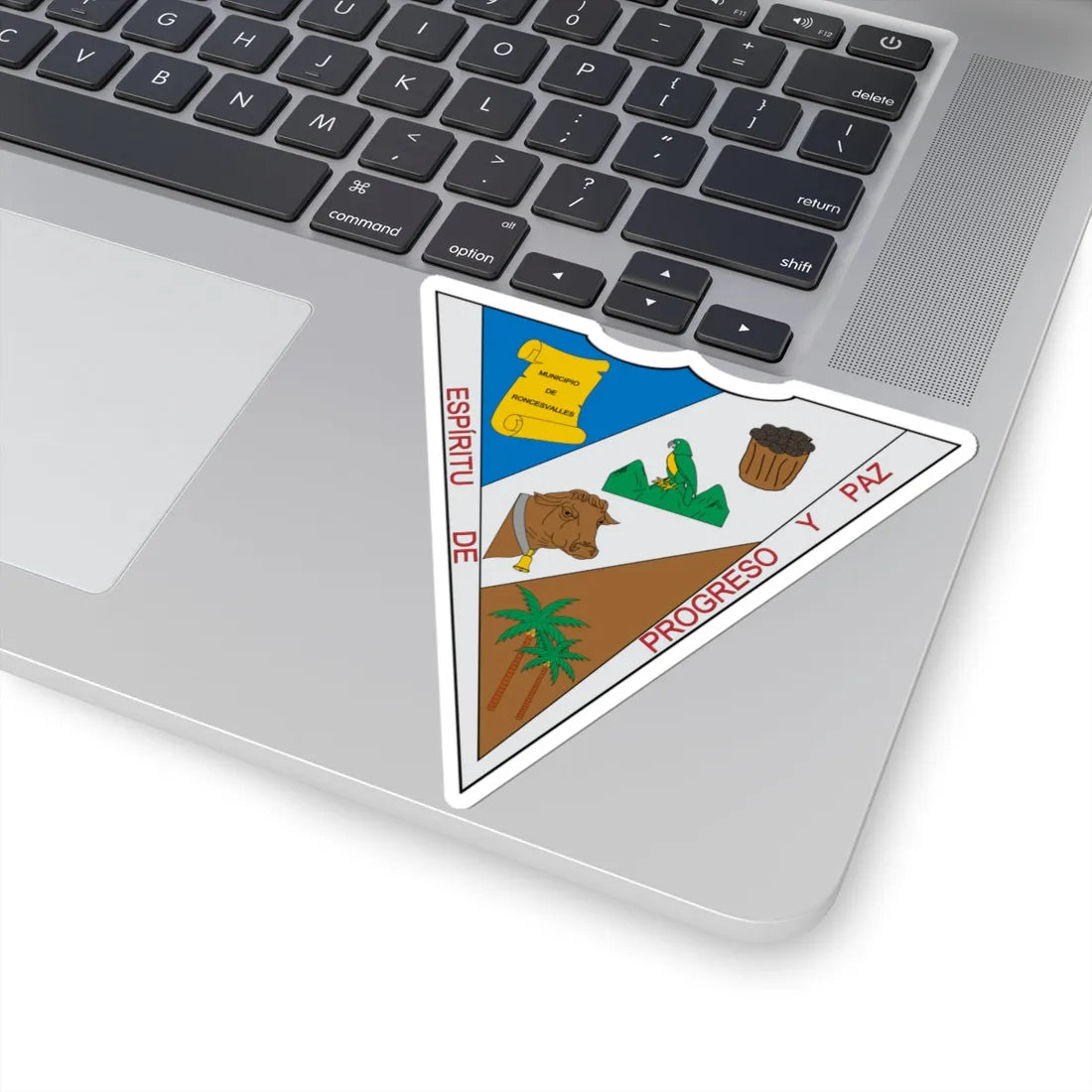 Escudo de Roncesvalles Tolima (Colombia) (Coat of Arms) STICKER Vinyl Kiss-Cut Decal - The Sticker Space