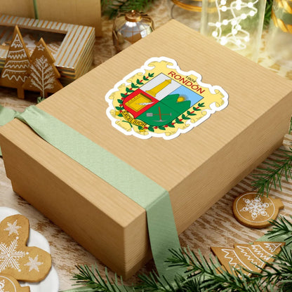 Escudo de Rondón Boyacá (Colombia) (Coat of Arms) STICKER Vinyl Kiss-Cut Decal - The Sticker Space