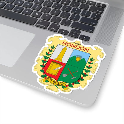 Escudo de Rondón Boyacá (Colombia) (Coat of Arms) STICKER Vinyl Kiss-Cut Decal - The Sticker Space