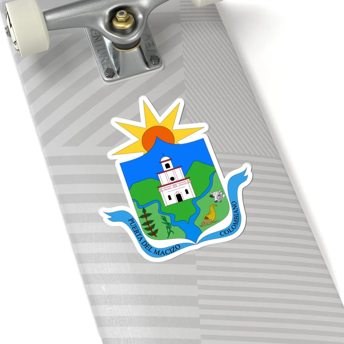 Escudo de Rosas - Cauca (Colombia) (Coat of Arms) STICKER Vinyl Kiss-Cut Decal - The Sticker Space