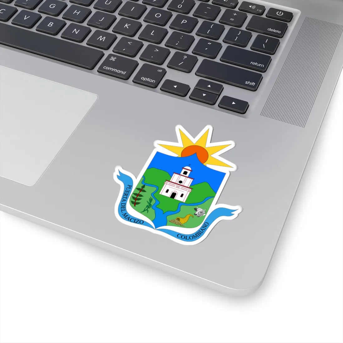 Escudo de Rosas - Cauca (Colombia) (Coat of Arms) STICKER Vinyl Kiss-Cut Decal - The Sticker Space