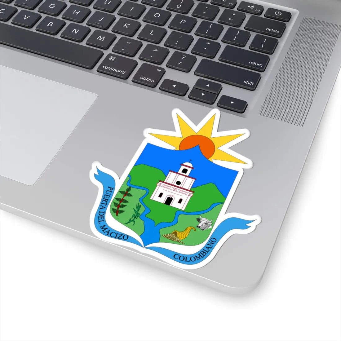 Escudo de Rosas - Cauca (Colombia) (Coat of Arms) STICKER Vinyl Kiss-Cut Decal - The Sticker Space
