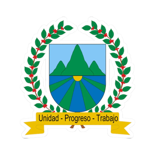 Escudo de Rovira Tolima (Colombia) (Coat of Arms) STICKER Vinyl Kiss-Cut Decal 2 Inch White - The Sticker Space