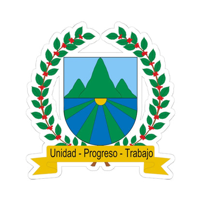 Escudo de Rovira Tolima (Colombia) (Coat of Arms) STICKER Vinyl Kiss-Cut Decal 6 Inch White - The Sticker Space