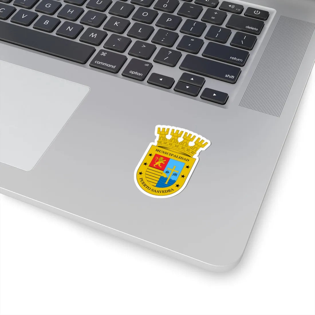Escudo de Saavedra Chile (Chile) (Coat of Arms) STICKER Vinyl Kiss-Cut Decal - The Sticker Space