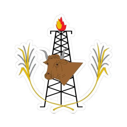 Escudo de Sabana de Torres Santander (Colombia) (Coat of Arms) STICKER Vinyl Kiss-Cut Decal 3 Inch White - The Sticker Space