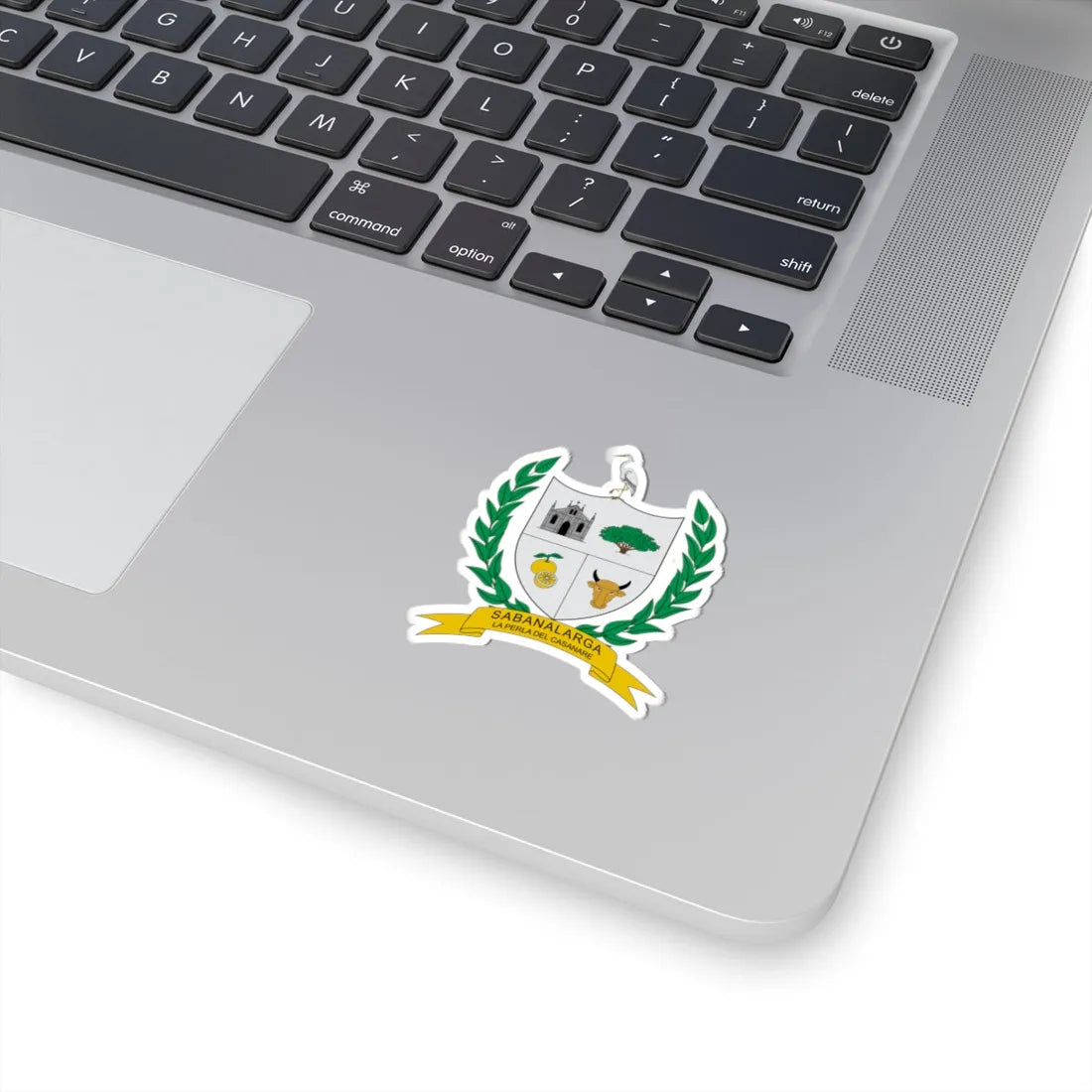 Escudo de Sabanalarga Casanare (Colombia) (Coat of Arms) STICKER Vinyl Kiss-Cut Decal - The Sticker Space