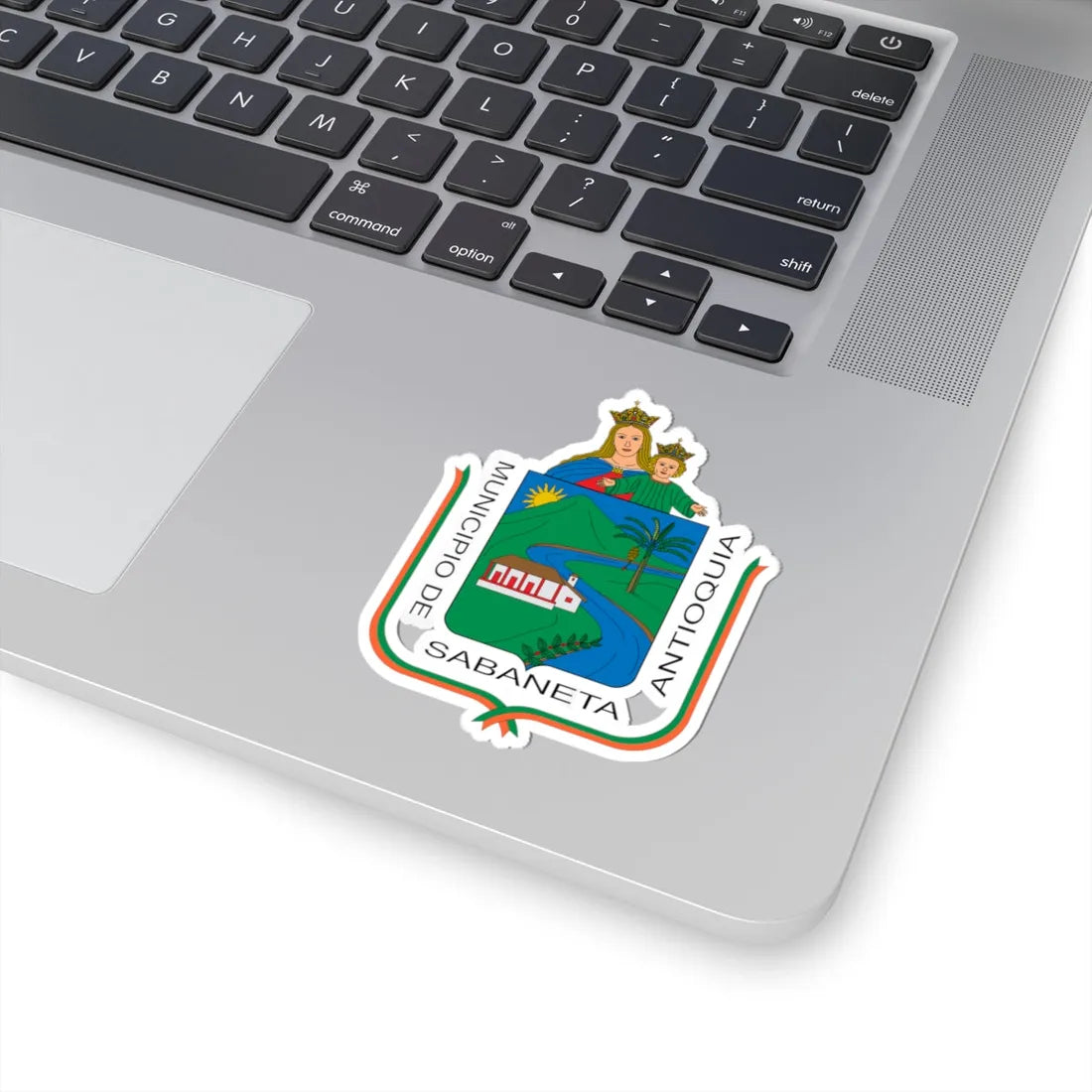 Escudo de Sabaneta Antioquia (Colombia) (Coat of Arms) STICKER Vinyl Kiss-Cut Decal - The Sticker Space
