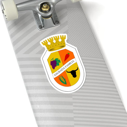 Escudo de Sagrada Familia (Chile) (Coat of Arms) STICKER Vinyl Kiss-Cut Decal - The Sticker Space