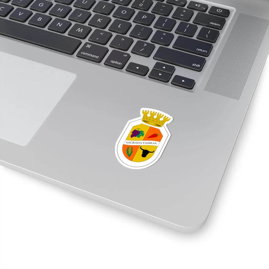 Escudo de Sagrada Familia (Chile) (Coat of Arms) STICKER Vinyl Kiss-Cut Decal - The Sticker Space
